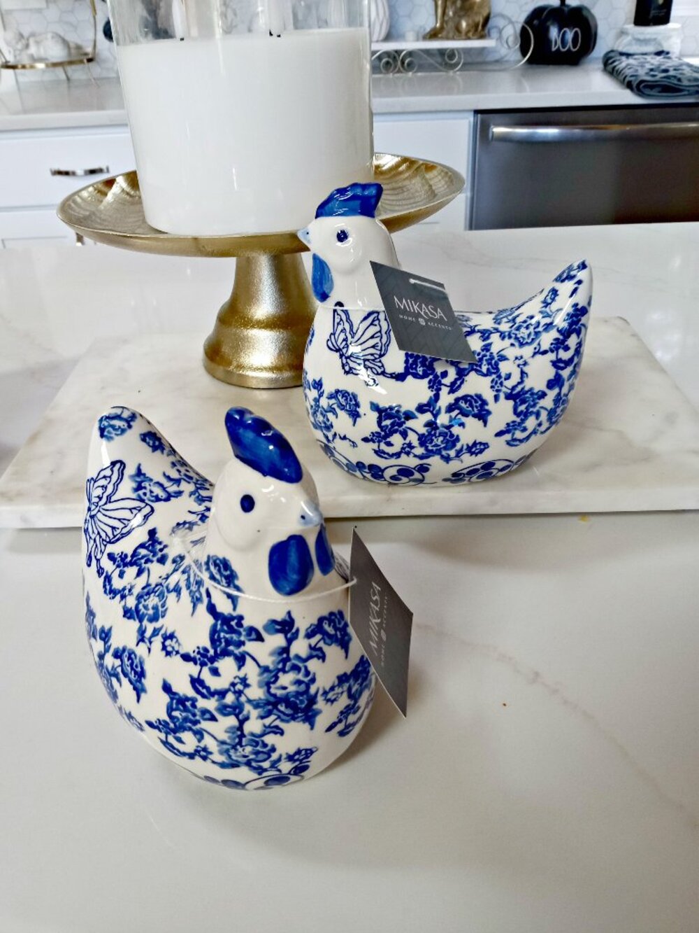 NEW! SET/2 FRENCH FARMHOUSE Chickens ROOSTERS HEN DECOR